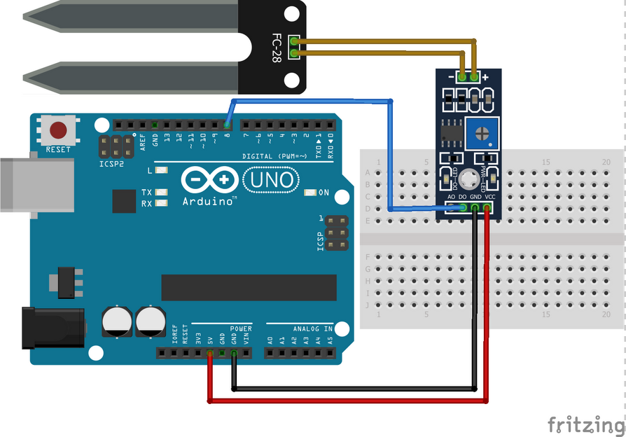 Arduino Soil Moisture Sensor Project — reference image